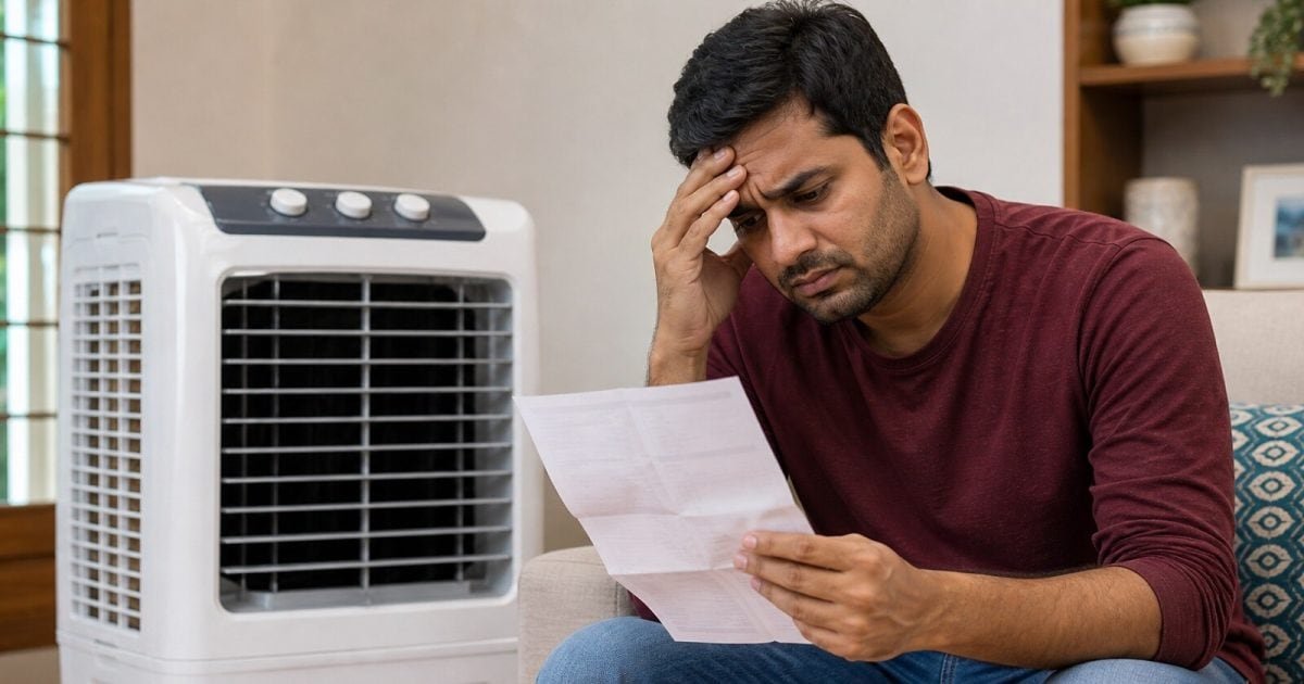 How much is the bill for running the cooler for 8 hours a day? How much will it cost per month according to watt