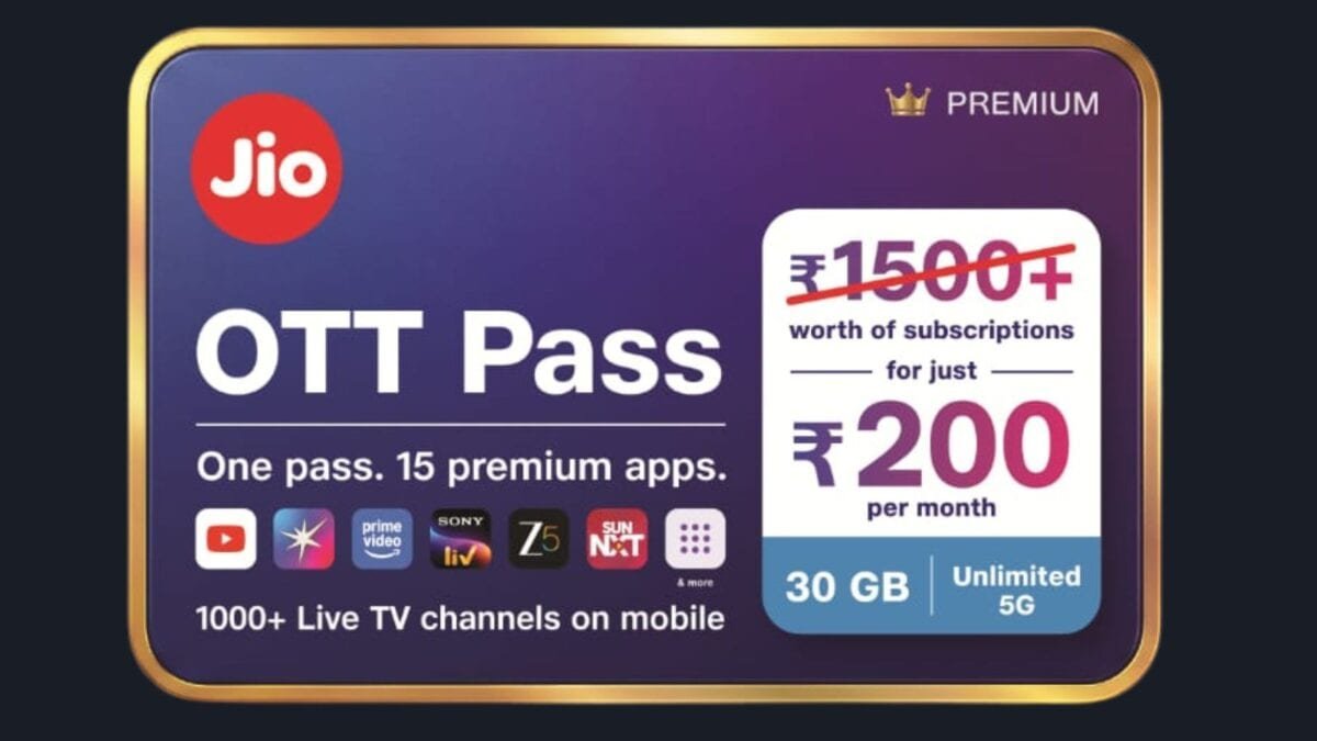 Jio launches all-in-one OTT plan, you will get complete package of entertainment in just ₹ 200, also 1000+ live channels