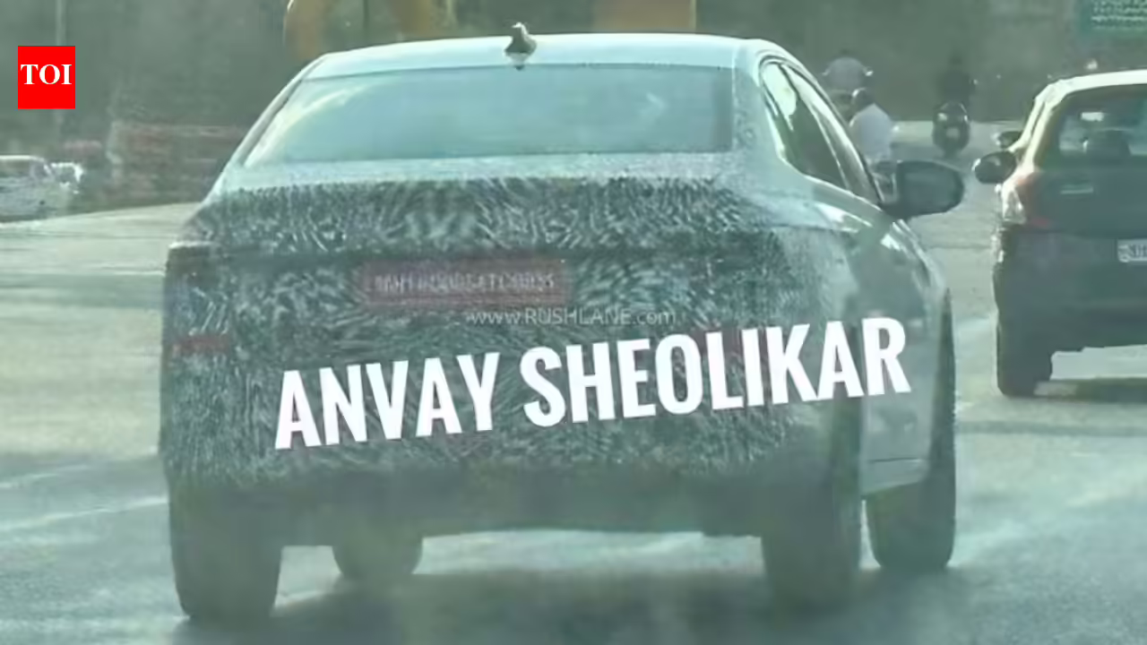 स्कोडा स्लाविया फेसलिफ्ट को फिर से टेस्टिंग के दौरान देखा गया: यहां इंटीरियर, डिजाइन में बदलाव हुआ है