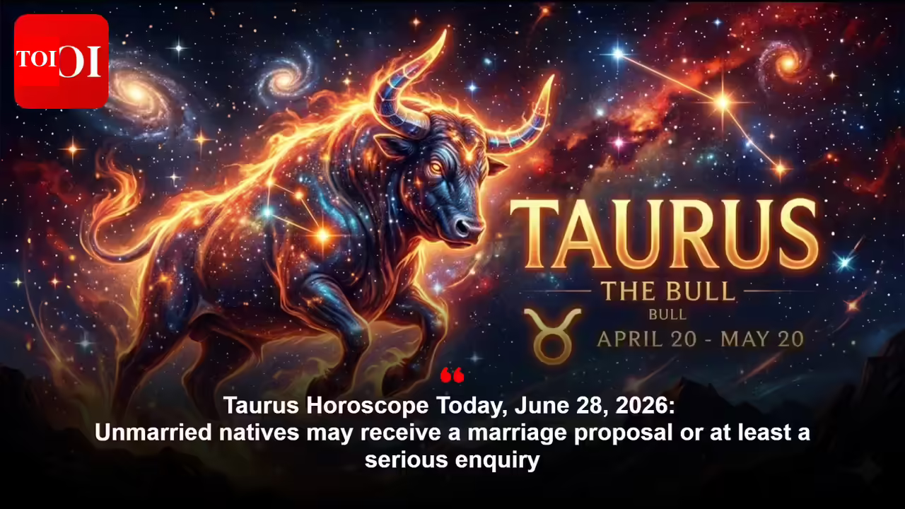 वृषभ राशिफल आज, 28 जून, 2026: अविवाहित जातकों को विवाह का प्रस्ताव मिल सकता है या कम से कम कोई गंभीर पूछताछ हो सकती है