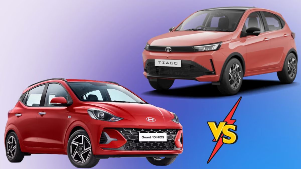 2026 Tata Tiago vs Hyundai Grand i10 Nios: Which is better? Read full comparison of price, features, mileage and safety