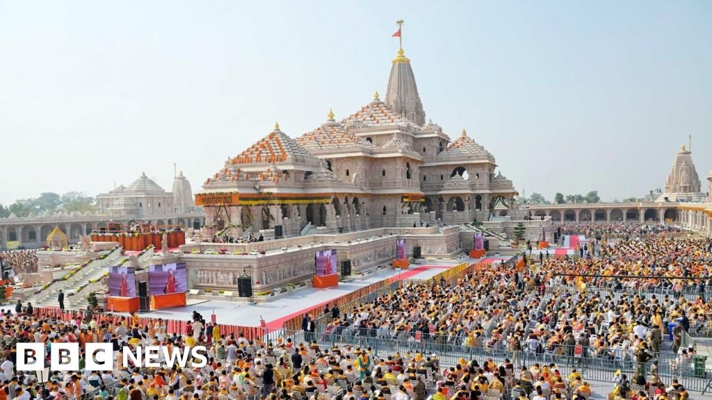 Row over alleged theft of donations from India's landmark Ram temple – BBC