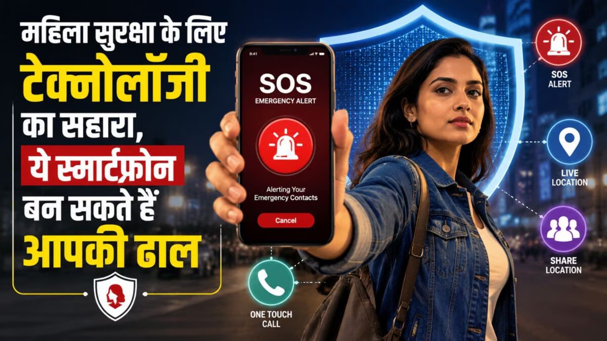 These smartphones are best for the safety of women, in case of trouble, by pressing a button, the location will immediately reach the family.