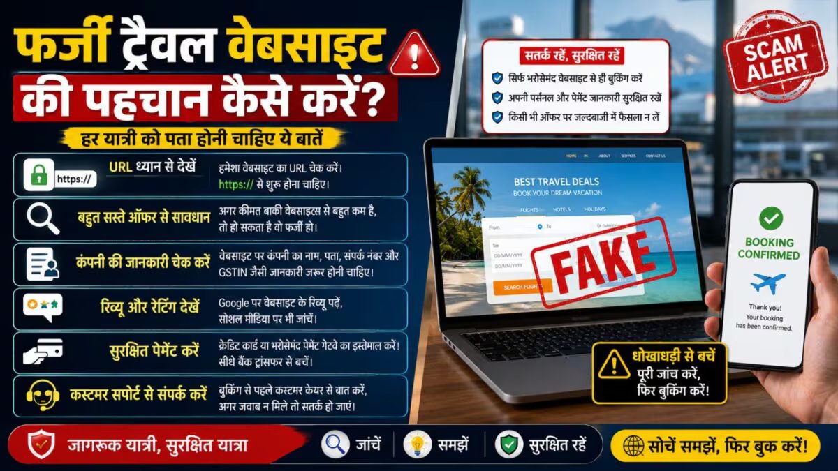 How to identify a fake travel website? Every traveler should know these things, a small mistake can prove costly