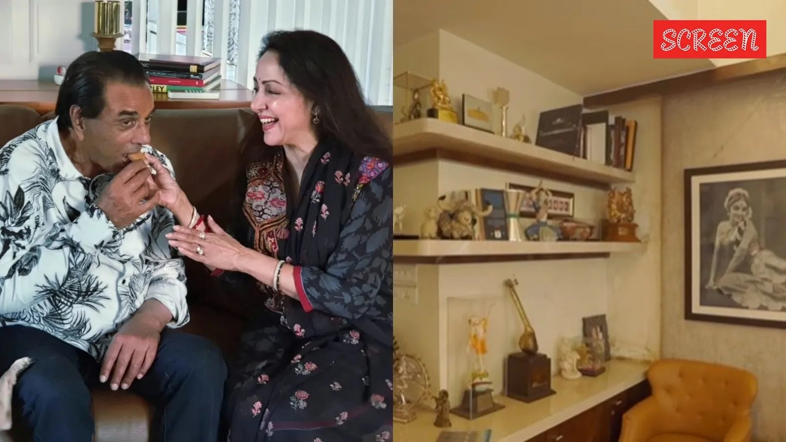 हेमा मालिनी के घर के अंदर: धर्मेंद्र फोटो कुशन, बिना जूते वाला डांस हॉल और दो रसोई | बॉलीवुड नेवस