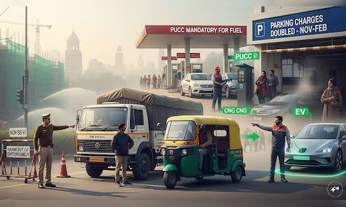 दिल्ली में इस सर्दी में गैर-बीएस VI वाहनों पर रोक, नवंबर से दोगुना पार्किंग शुल्क
