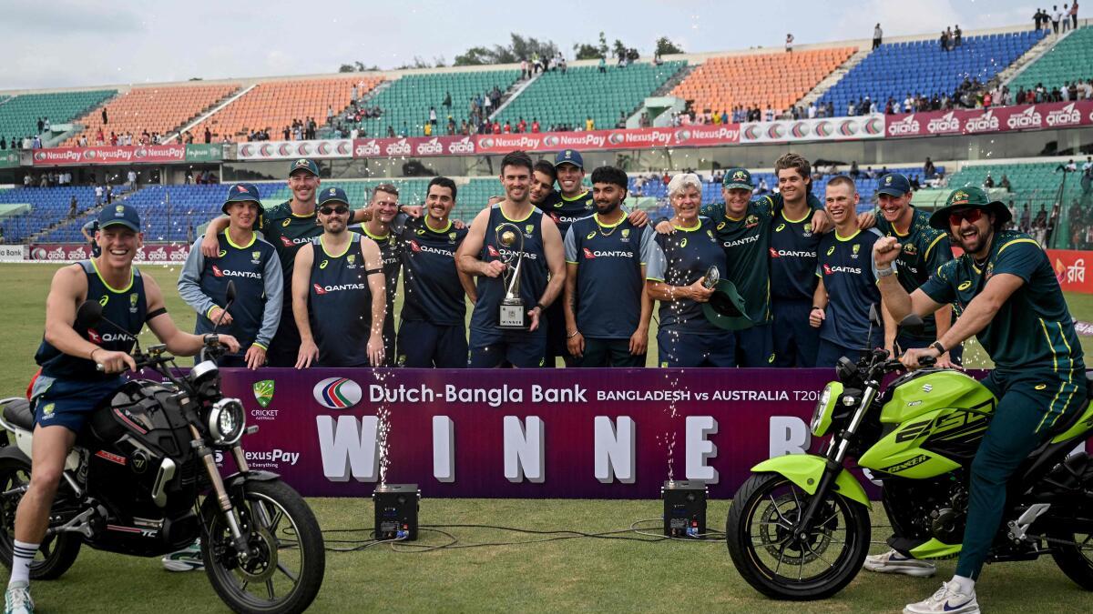 AUS v BAN, 3rd T20I: Marsh helps Australia complete series sweep
