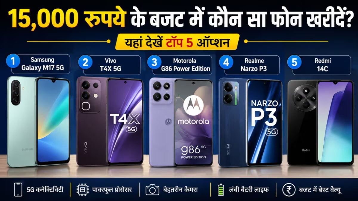 5 best smartphones for college students under Rs 15,000, know which one is the best