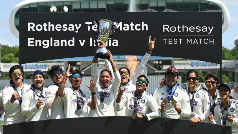 India scripts history, beats England by 270 runs in first-ever women’s Test at Lord’s