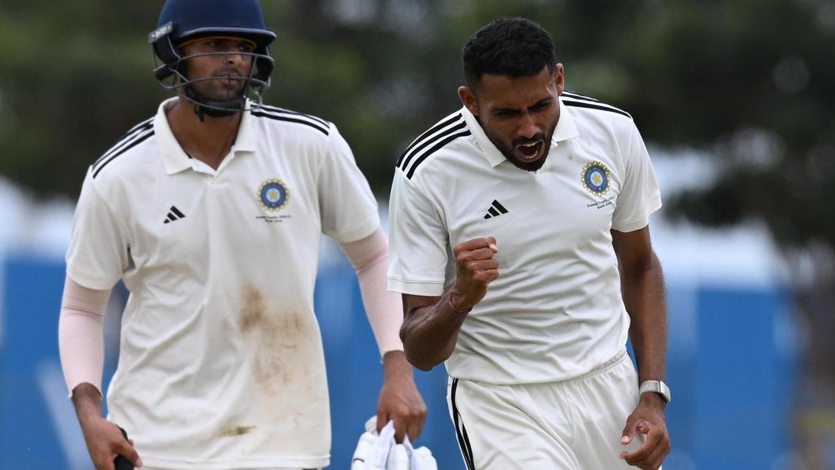 Duleep Trophy semifinal — Kaverappa, Rinku shine on Day 1 as South and Central Zone stay in driving seat