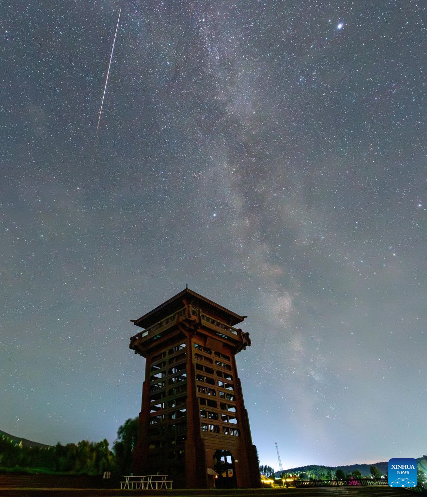 Perseid meteor shower seen across China
