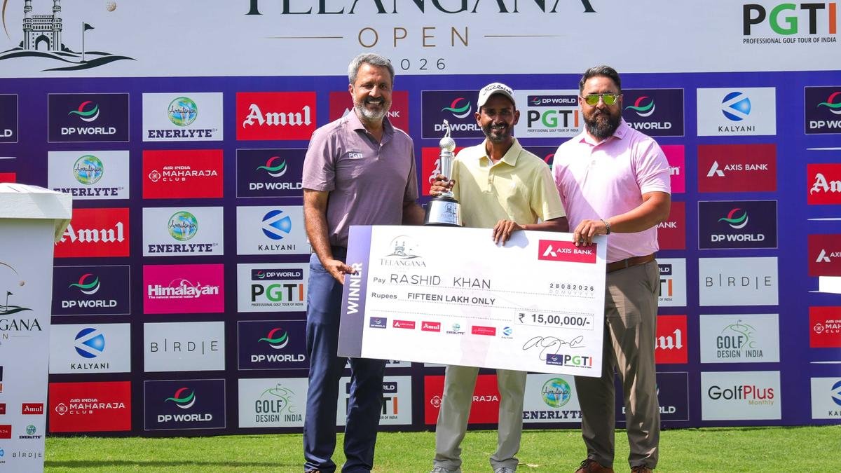 Indian sports wrap, August 28: Rashid Khan wins Telangana Open 2026 by three-shot margin