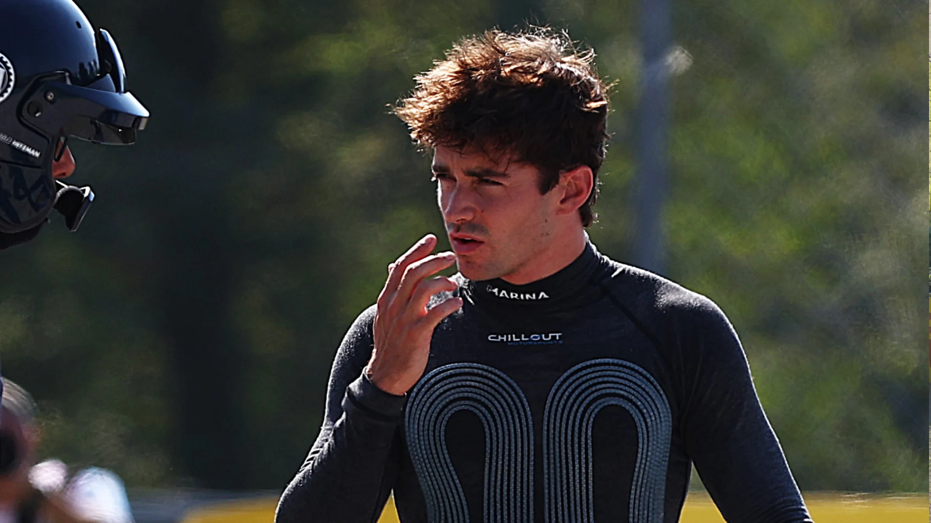 Charles Leclerc explains Monza crash as he reacts to ‘way too close’ Lewis Hamilton battle