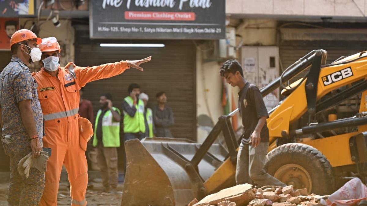 Delhi building collapse LIVE: One person rescued from rubble, another found dead as rescue efforts continue